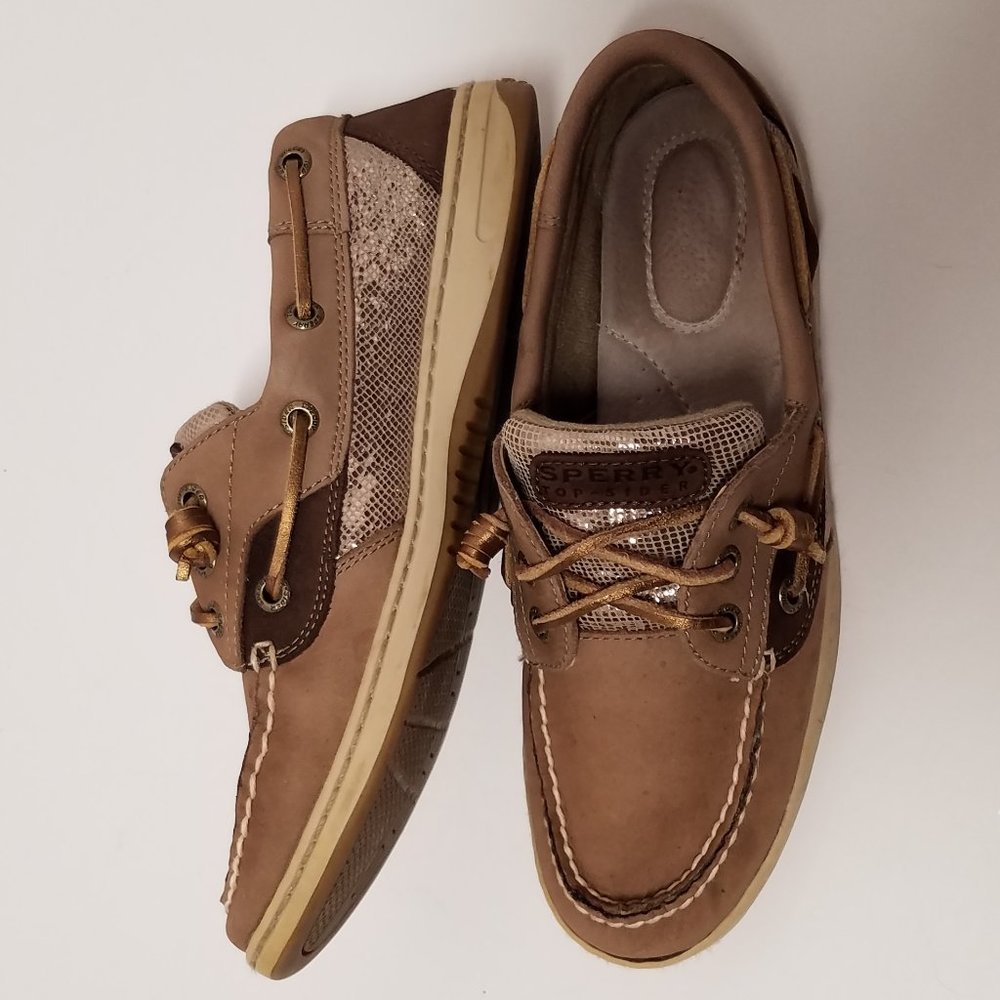 Sperry Top-Sider Ivyfish Metallic Python 3-Eye Bo… - image 3